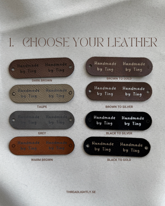 Personalised Faux Leather Tags