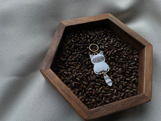Grey Cat Stitch Marker