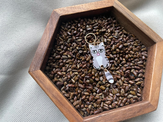 Grey Cat Stitch Marker