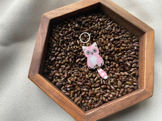 Pink Cat Stitch Marker