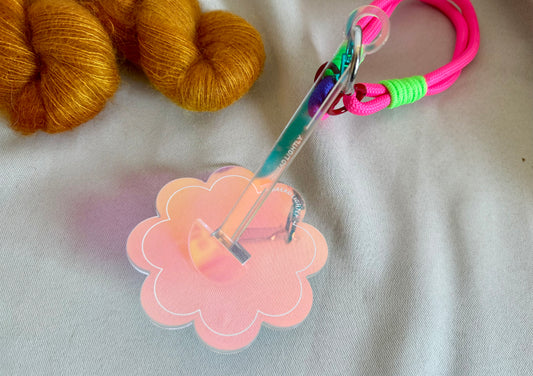 Floral Iridescent Yarn Holder