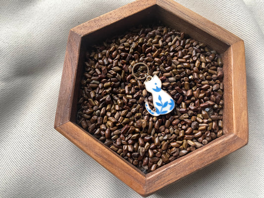 White Cat Stitch Marker