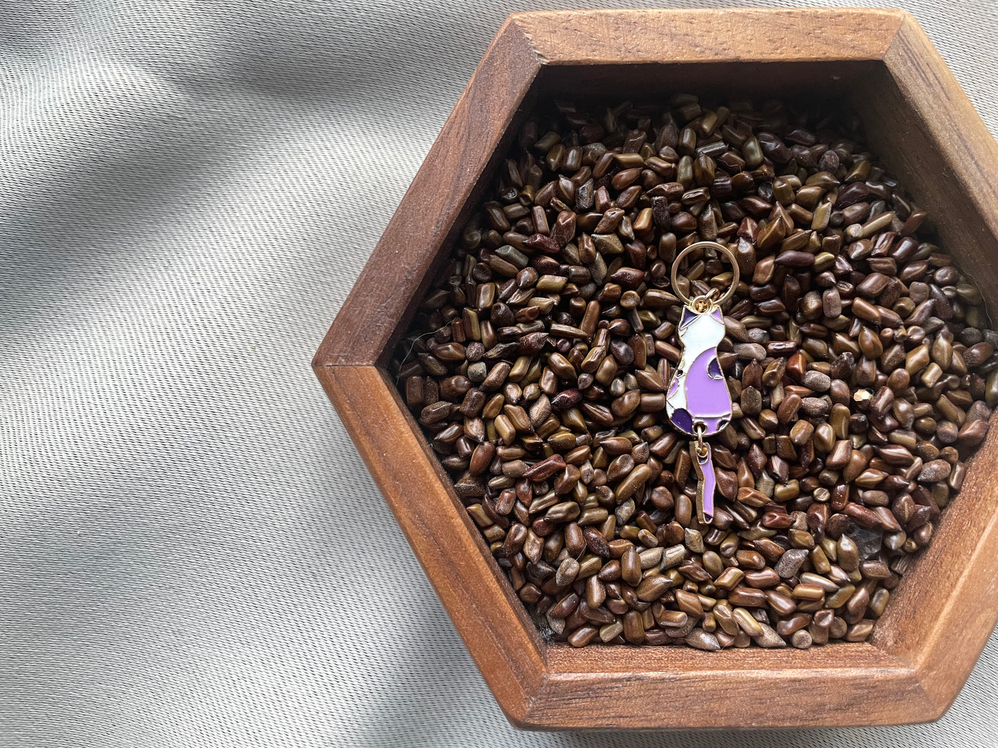 Purple Cat Stitch Marker