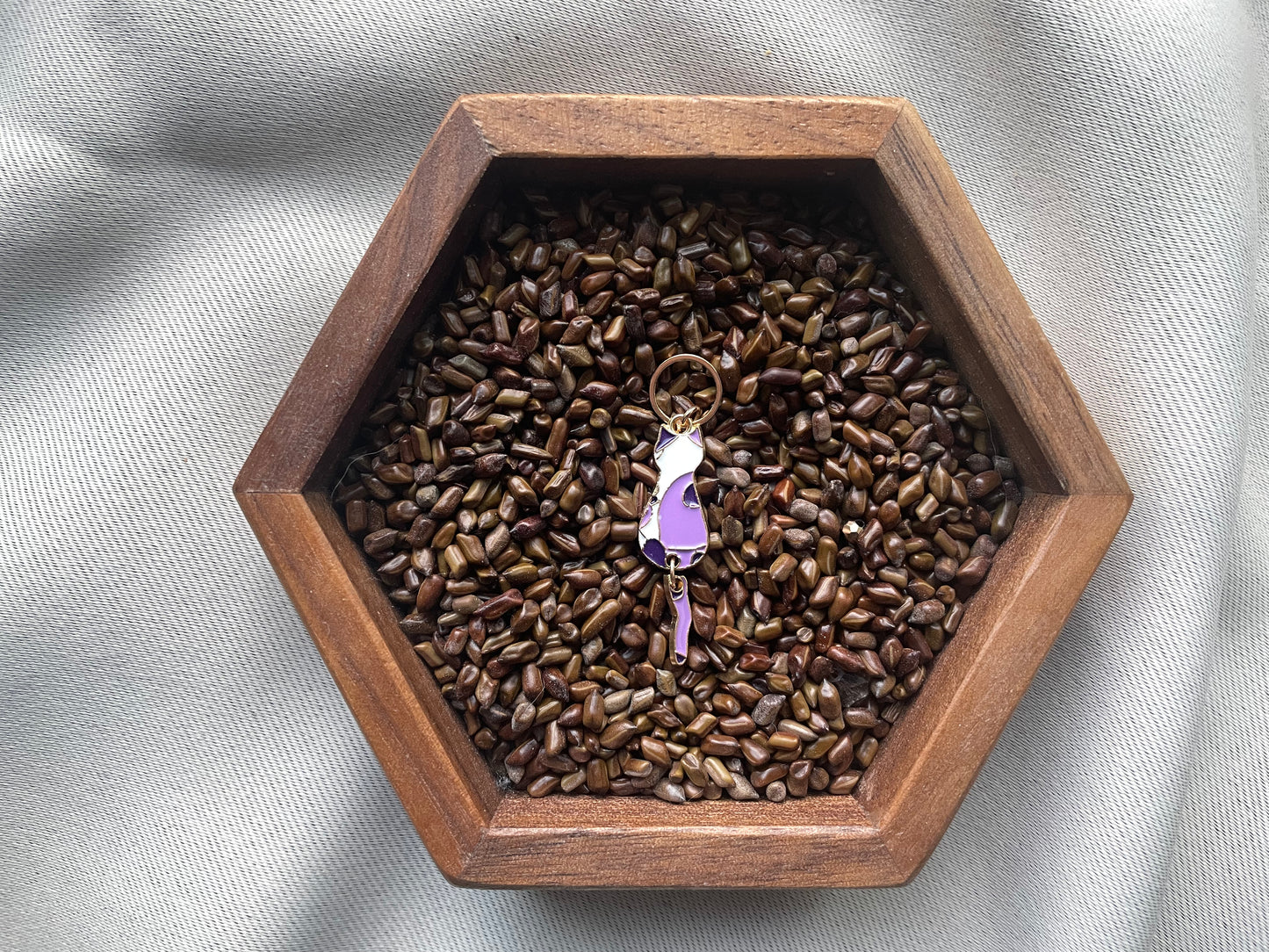 Purple Cat Stitch Marker