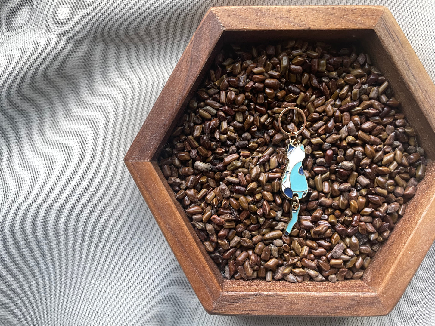 Blue Cat Stitch Marker