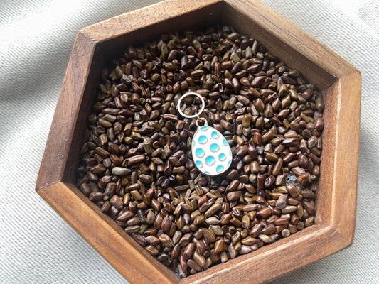 Blue Easter Egg Stitch Marker