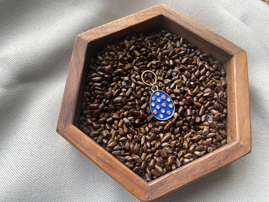 Blue Easter Egg Stitch Marker