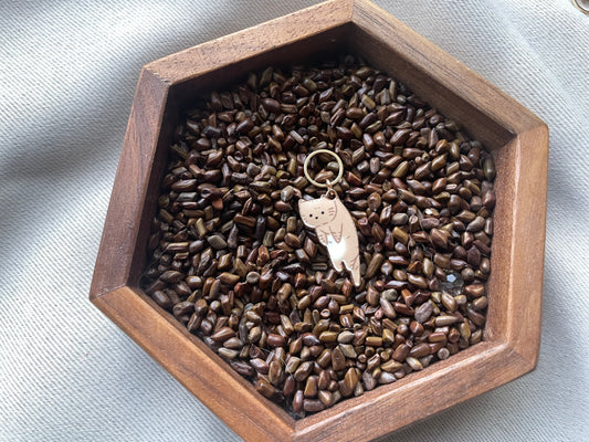 Brown Cat Stitch Marker