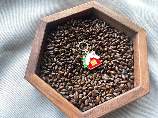 Christmas Cabin Stitch Marker