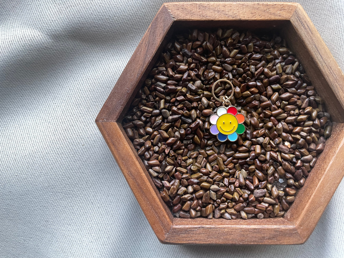 Rainbow Flower Stitch Marker