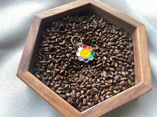 Rainbow Flower Stitch Marker