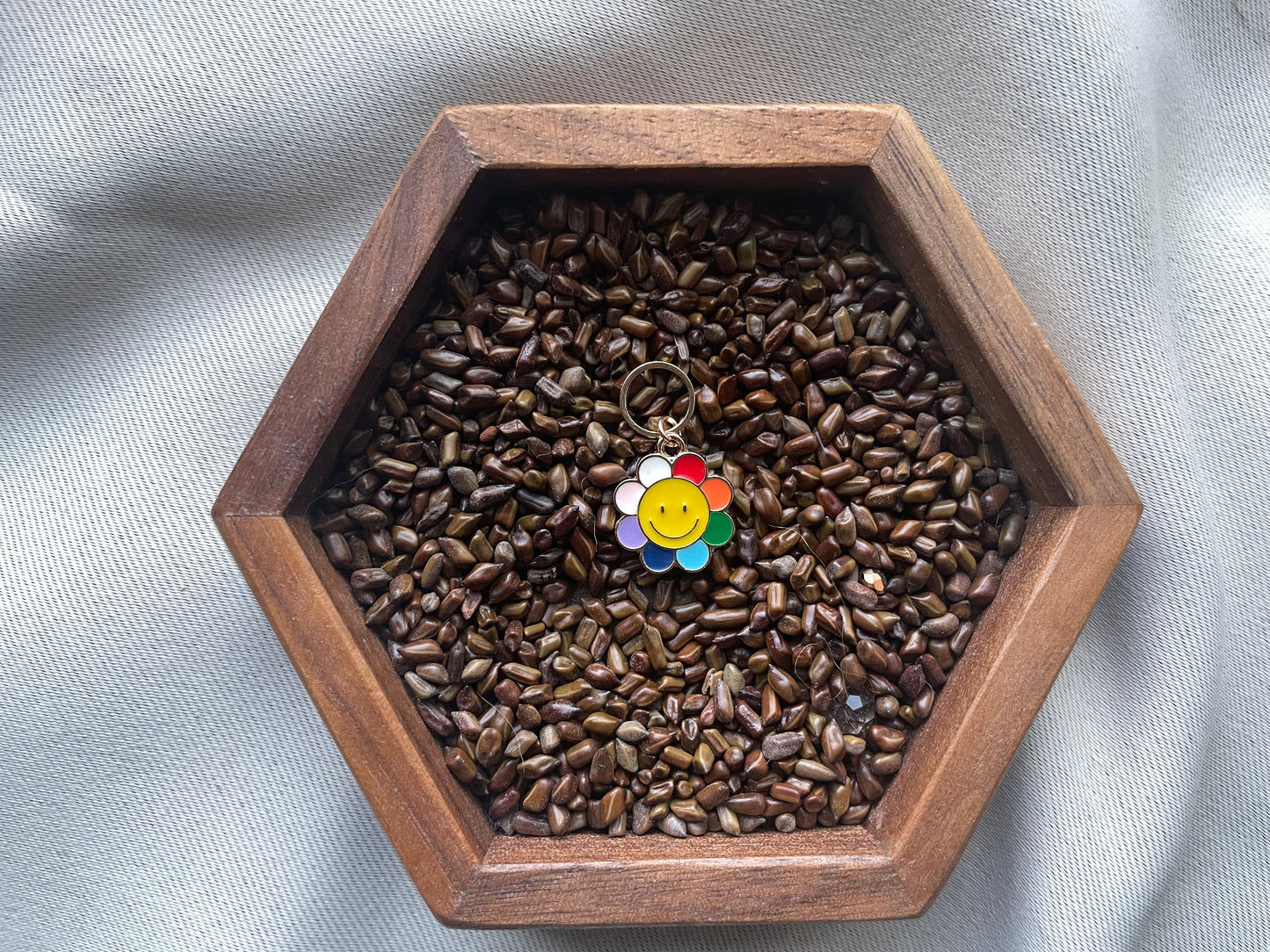 Rainbow Flower Stitch Marker