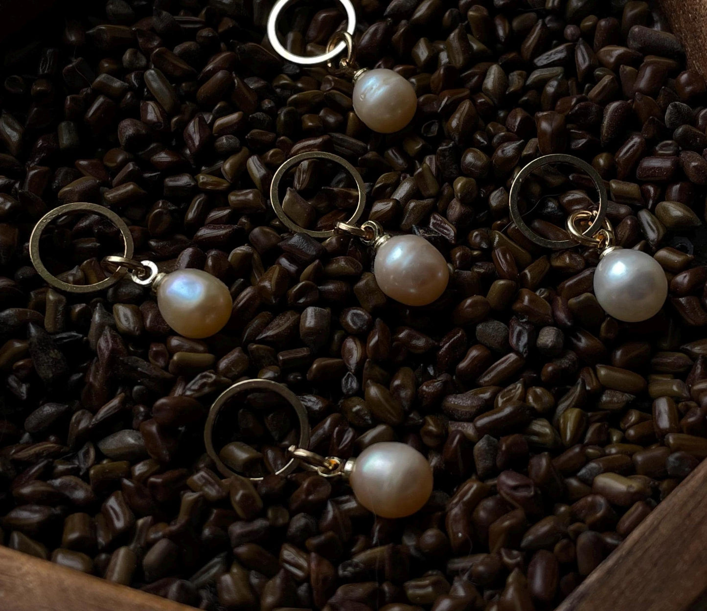 Freshwater Pearl Stitch Markers