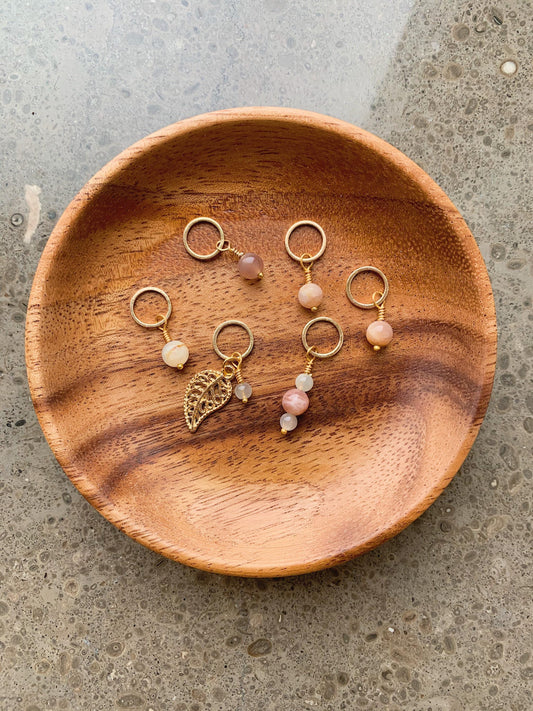 Moonstone Stitch Markers