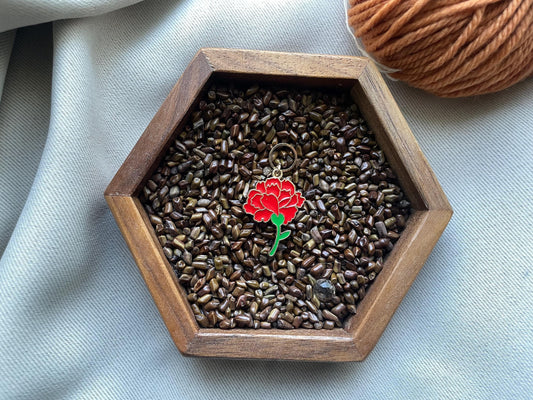 Carnation Flower Stitch Marker