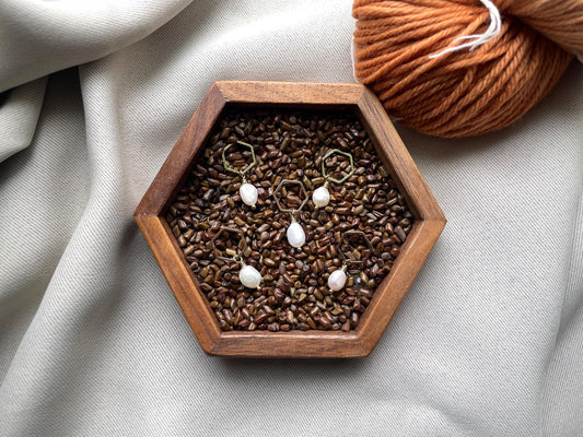 Freshwater Pearl Stitch Markers