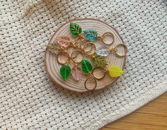 Leaf Stitch Markers