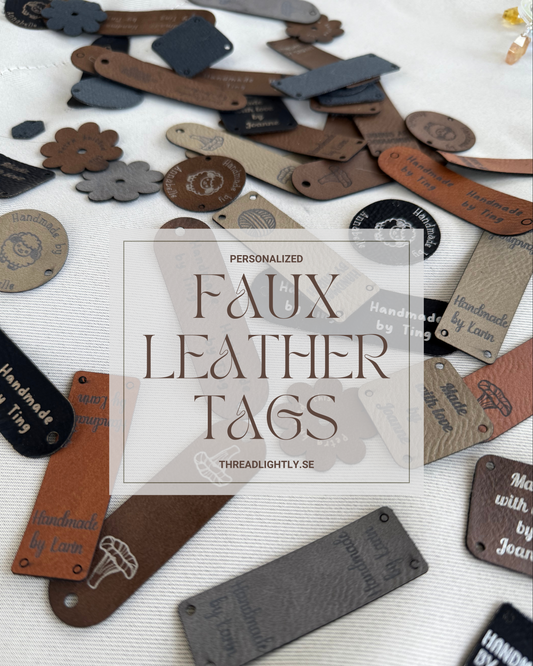 Personalised Faux Leather Tags