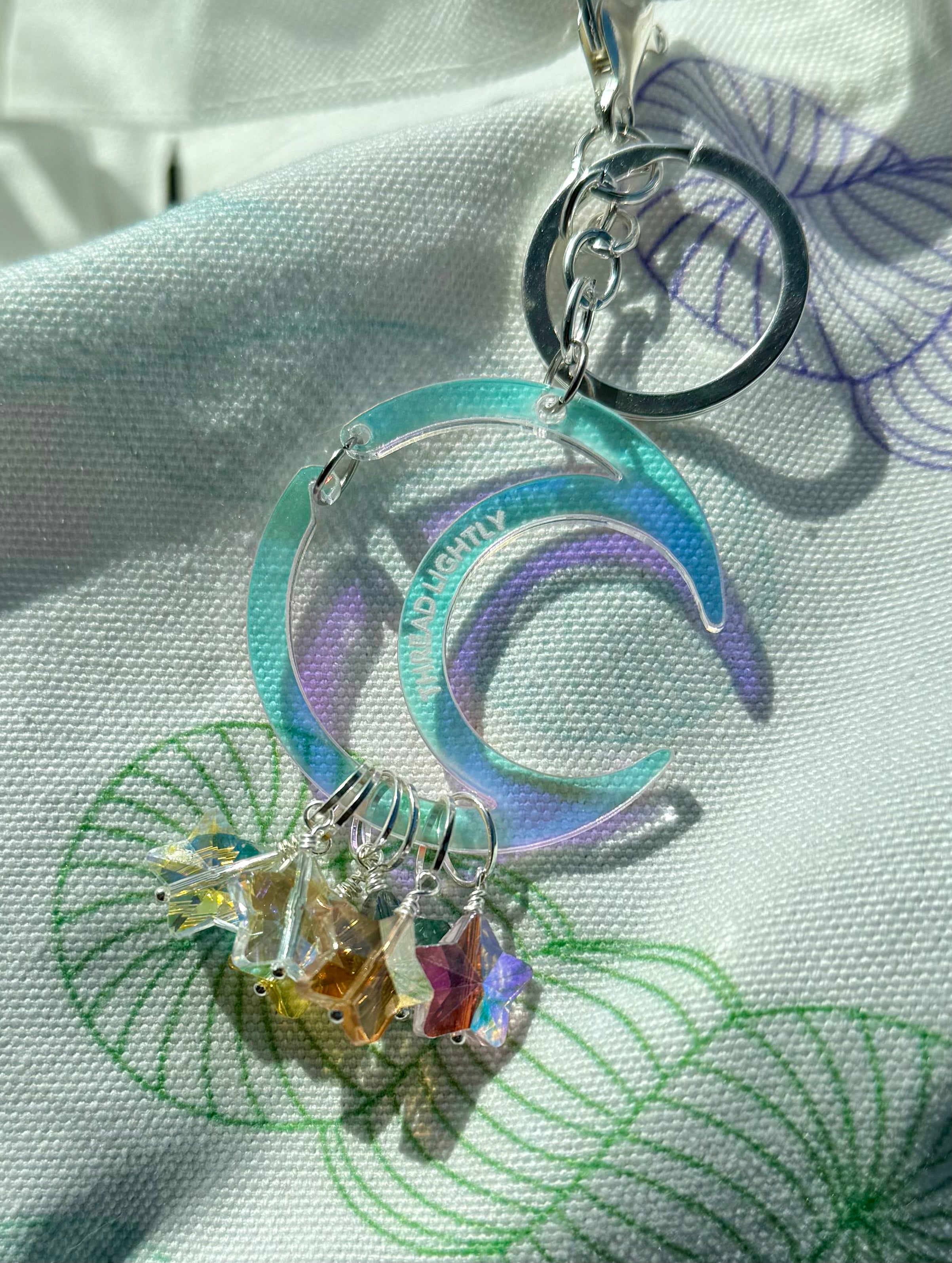 Stars and Moon Stitch Marker Set – Thread Lightly