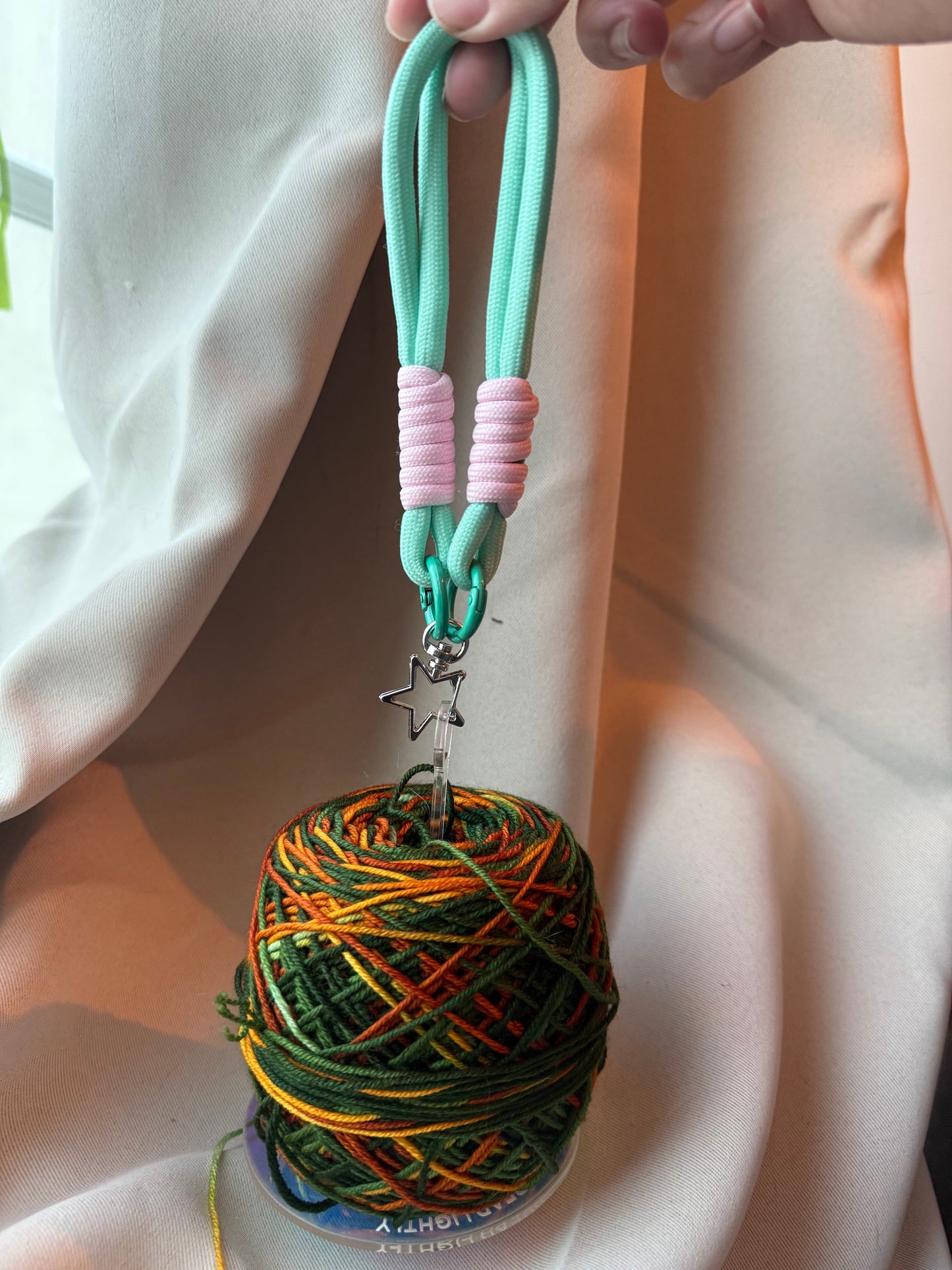 Blue Yarn Holder