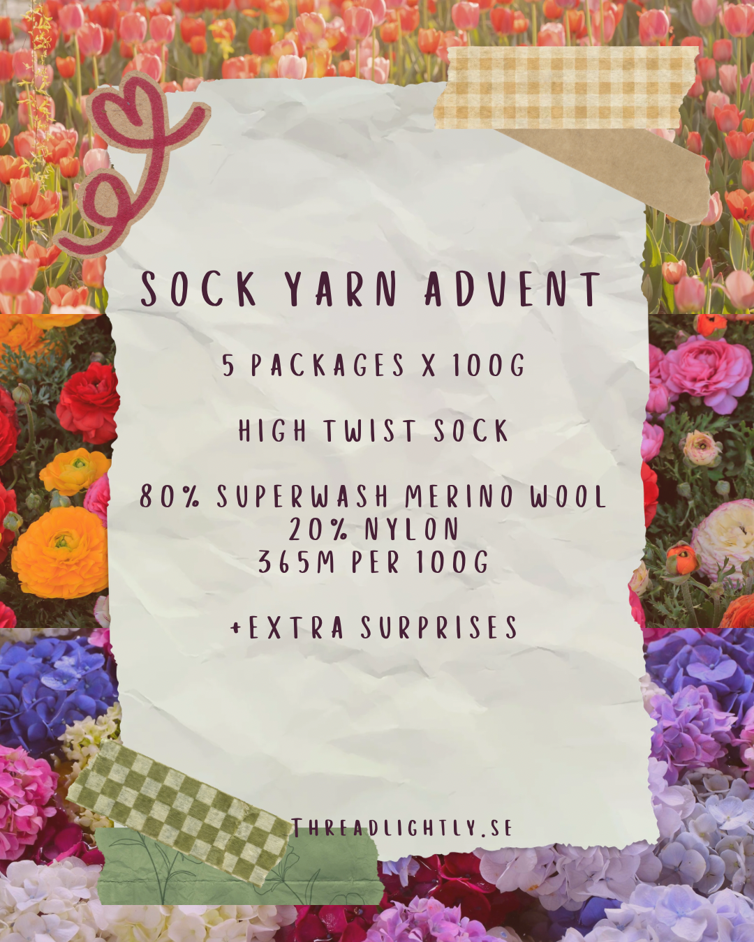 Hand Dyed Yarn Advent Calendar 2026