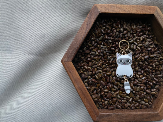 Grey Cat Stitch Marker