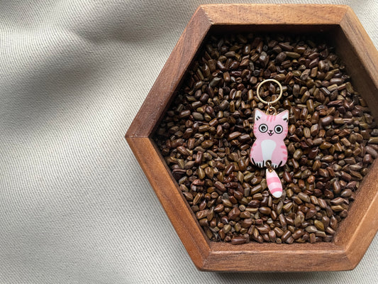 Pink Cat Stitch Marker