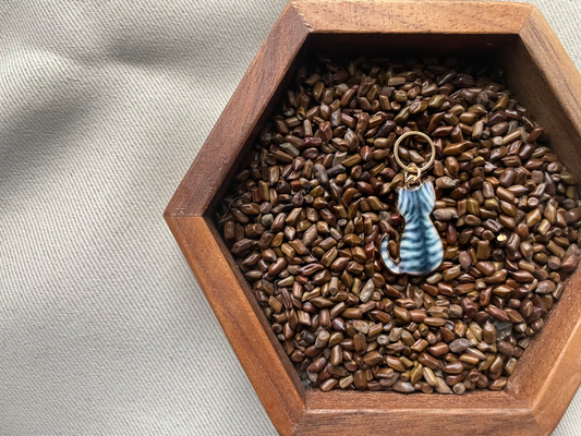 Grey Cat Stitch Marker