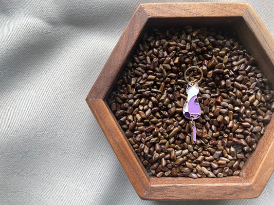 Purple Cat Stitch Marker