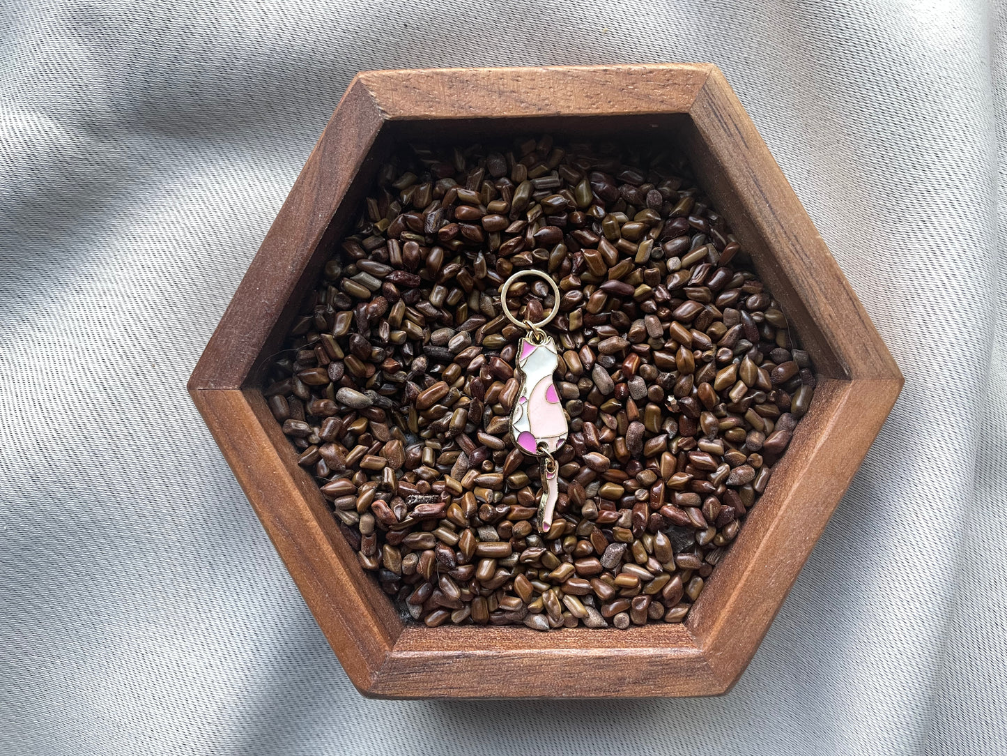 Pink Cat Stitch Marker