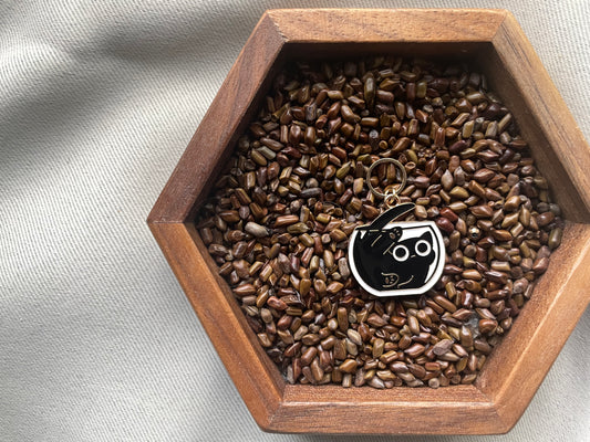 Fishbowl Cat Stitch Marker