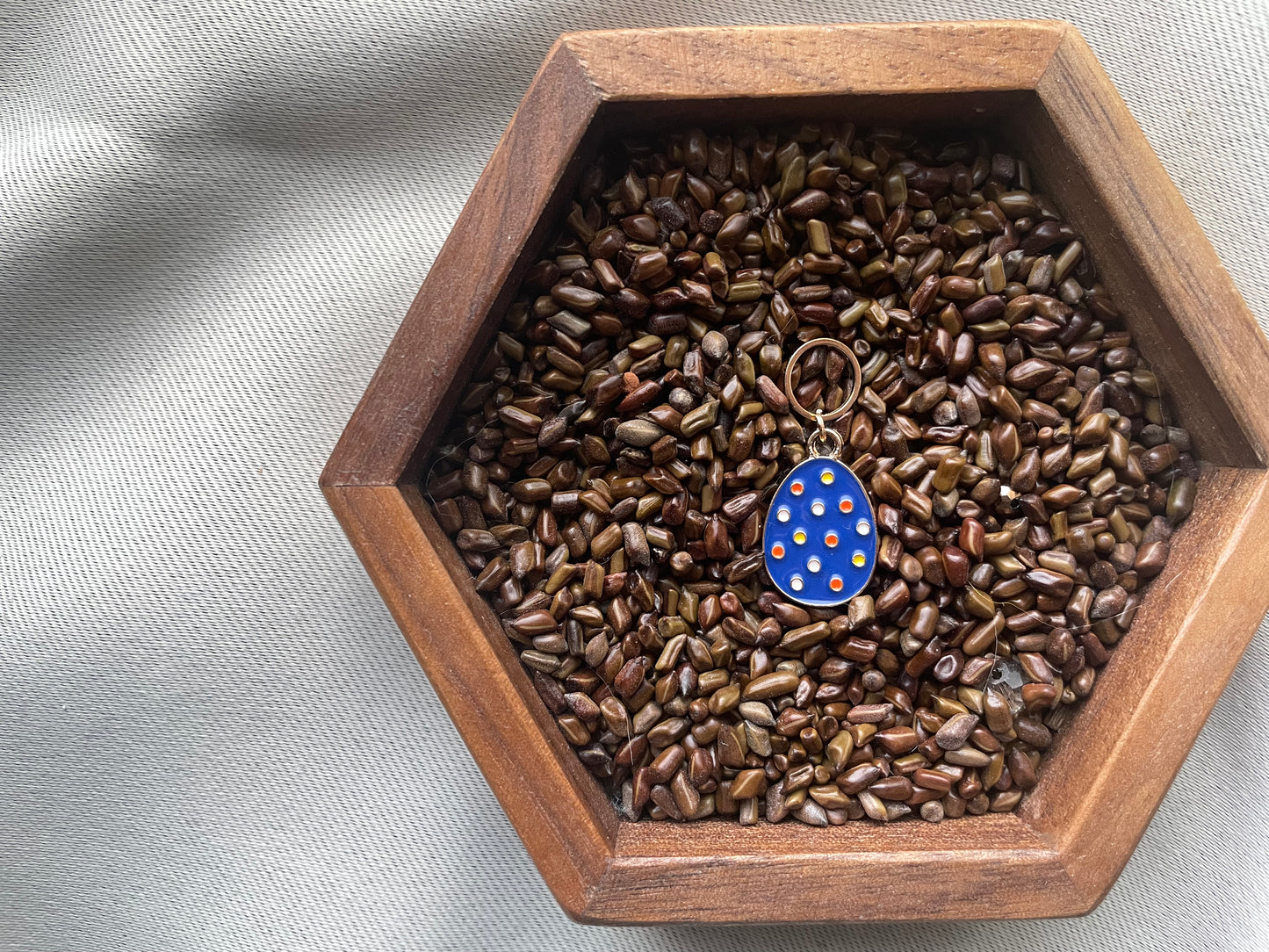 Blue Easter Egg Stitch Marker