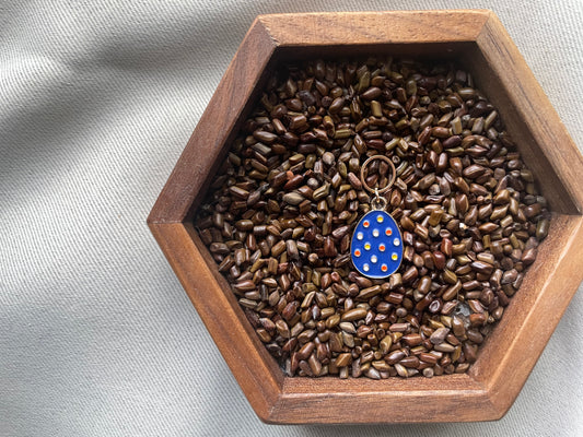 Blue Easter Egg Stitch Marker