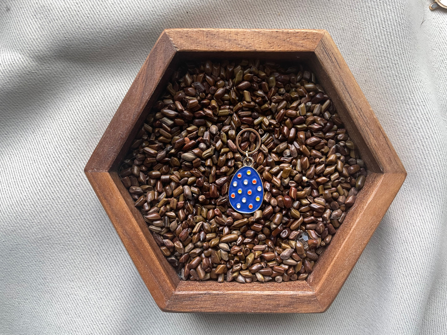 Blue Easter Egg Stitch Marker
