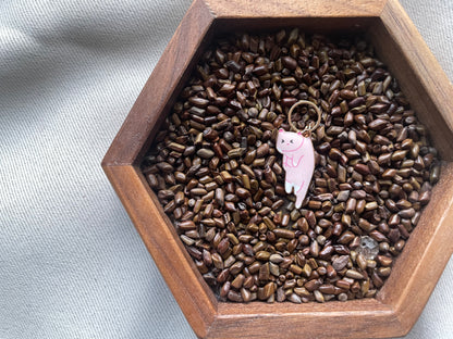 Pink Cat Stitch Marker