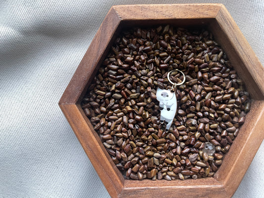 Grey Cat Stitch Marker