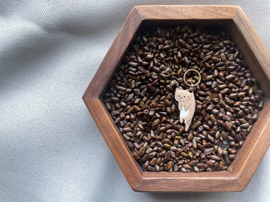 Brown Cat Stitch Marker