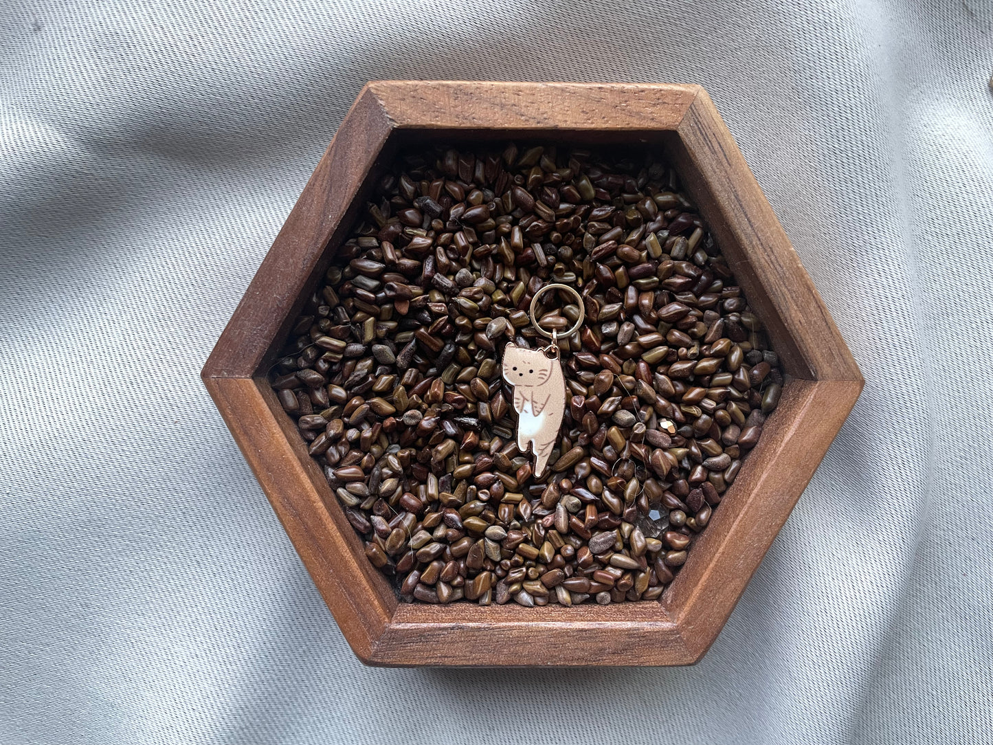 Brown Cat Stitch Marker