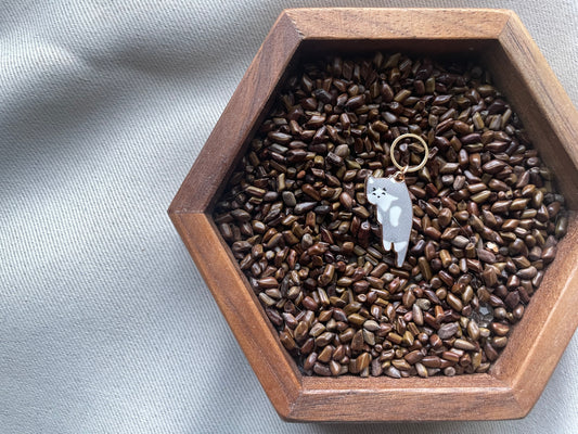 Grey Cat Stitch Marker