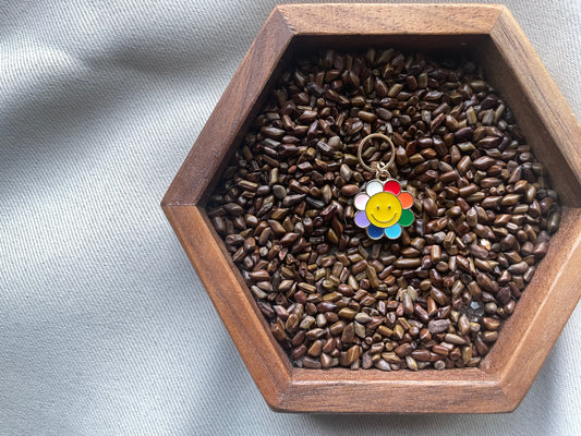 Rainbow Flower Stitch Marker
