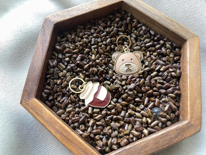 Bear and Honey Stitch Markers