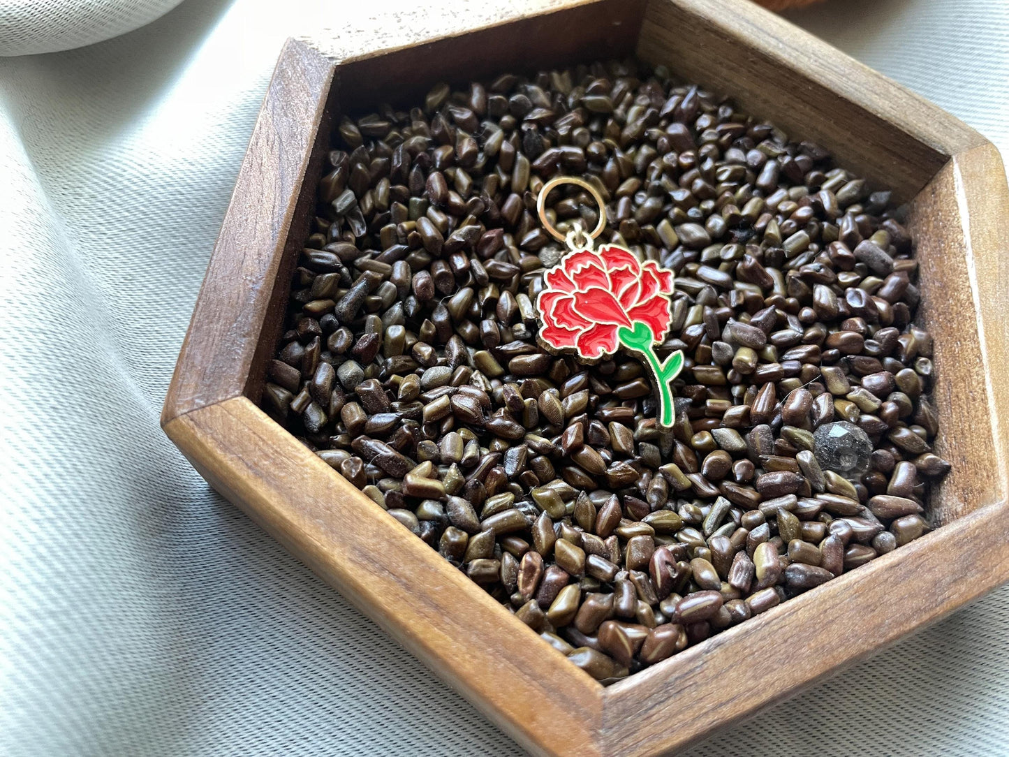 Carnation Flower Stitch Marker