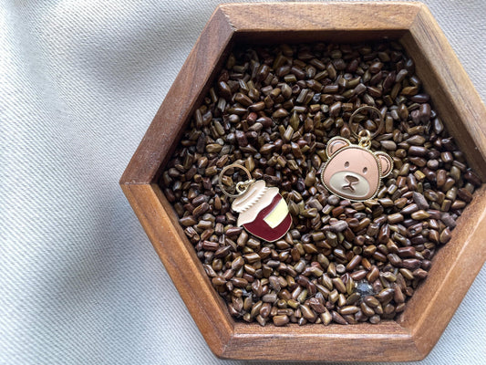 Bear and Honey Stitch Markers