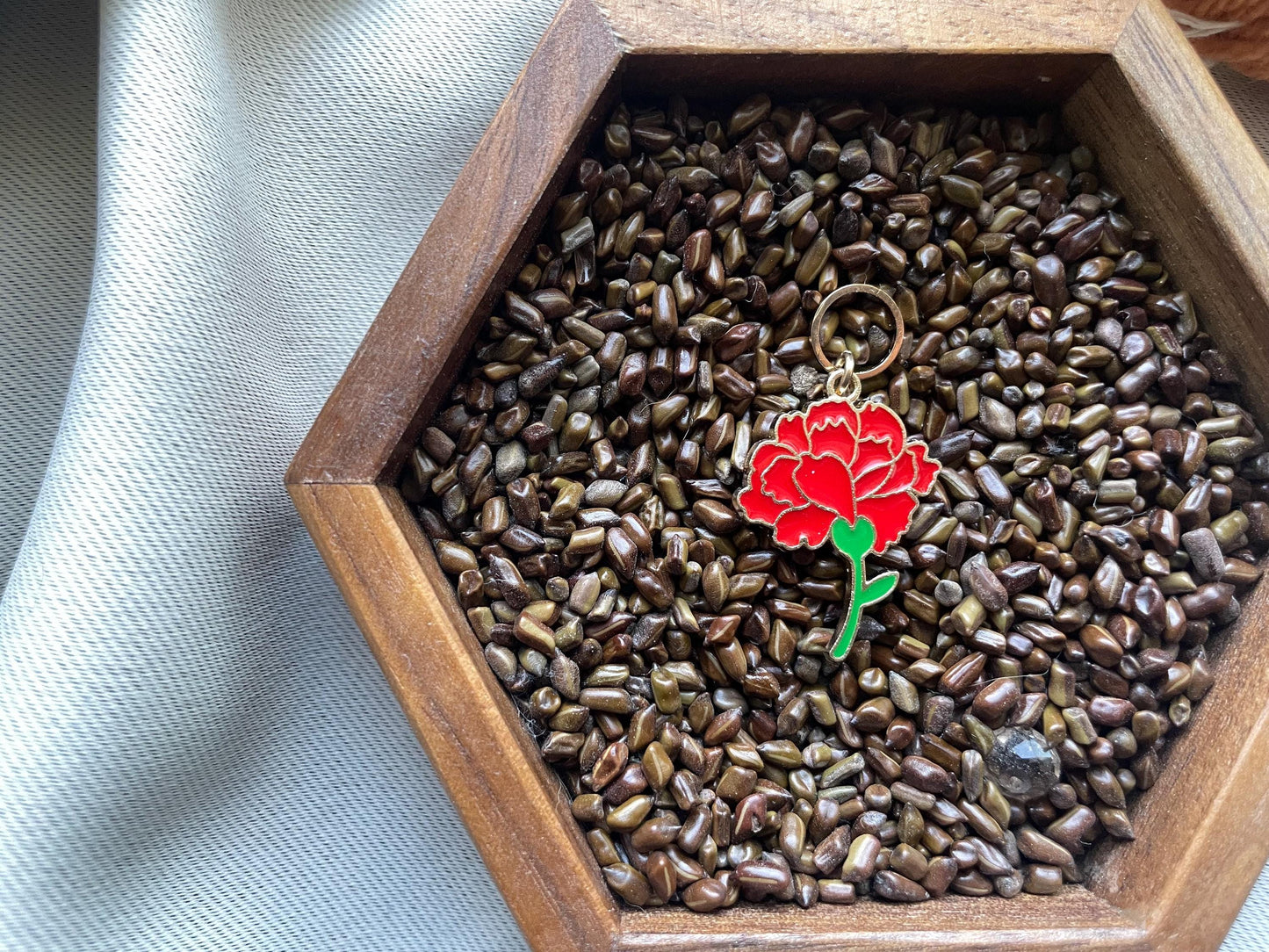 Carnation Flower Stitch Marker