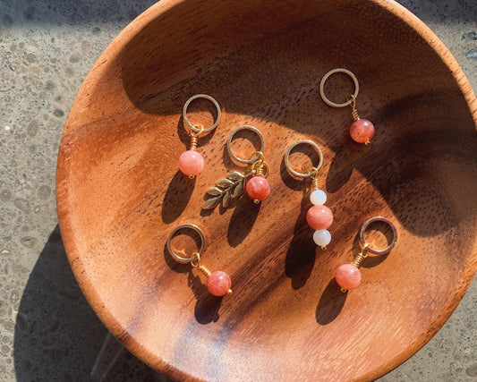 Sunstone Stitch Markers Set of 6