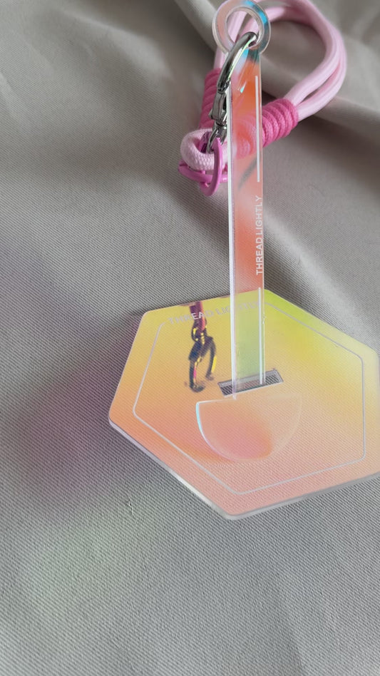 Hexagonal Iridescent Yarn Holder